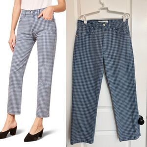 Reformation Roper Jean Valley Plaid Crop Straight Leg Women’s 29 Casual Errands